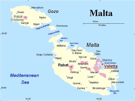 malta islands size.